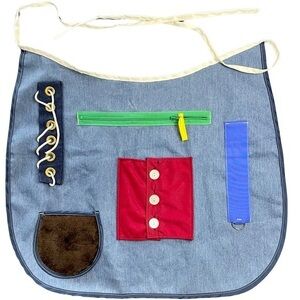 Posey Denim Adult Cognitive Therapy Multi Activity Apron Dementia Alzheimer's